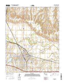 El Reno 2016 topographic map thumbnail
