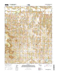 Elmore City North 2016 topographic map thumbnail