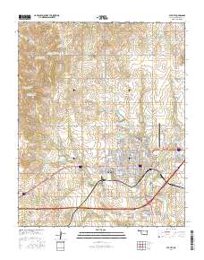 Elk City 2016 topographic map thumbnail