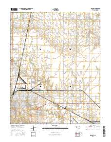 Enid East 2016 topographic map thumbnail