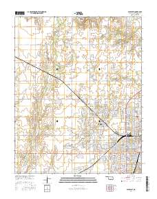 Enid West 2016 topographic map thumbnail