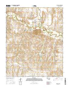 Fort Cobb 2016 topographic map thumbnail