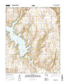 Fort Cobb Dam 2016 topographic map thumbnail