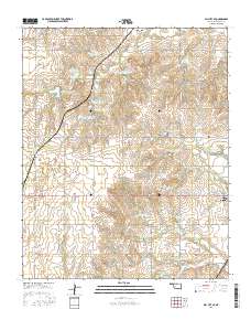 Dill City SE 2016 topographic map thumbnail