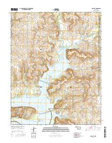 Kaw City 2016 topographic map thumbnail