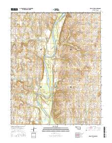 Kaw City NW 2016 topographic map thumbnail