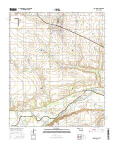Grandfield 2016 topographic map thumbnail