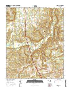 Henryetta SW 2016 topographic map thumbnail