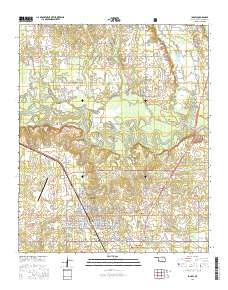 Idabel 2016 topographic map thumbnail
