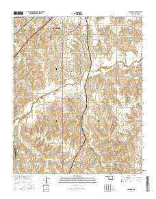 Ninnekah 2016 topographic map thumbnail