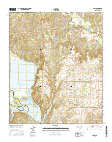 Milburn 2016 topographic map thumbnail