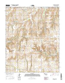 Gotebo NW 2016 topographic map thumbnail