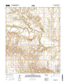 Mangum North 2016 topographic map thumbnail