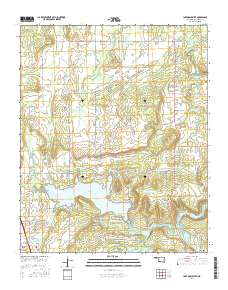 Lake McAlester 2016 topographic map thumbnail
