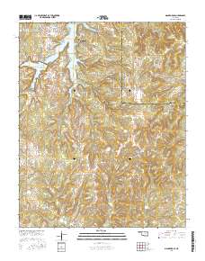Mannford SE 2016 topographic map thumbnail