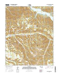 Lake Eucha West 2016 topographic map thumbnail