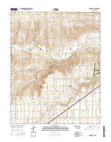 Goodwell NE 2016 topographic map thumbnail
