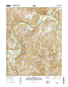 Oilton 2016 topographic map thumbnail