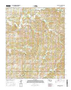 Pauls Valley NE 2016 topographic map thumbnail