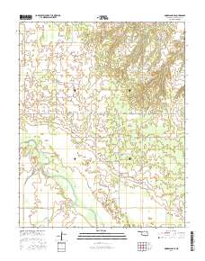 Mooreland SE 2016 topographic map thumbnail