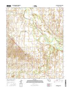 Mooreland SW 2016 topographic map thumbnail