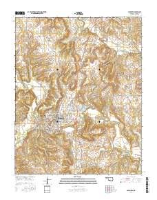 Pawhuska 2016 topographic map thumbnail