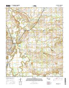 Poteau East 2016 topographic map thumbnail