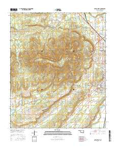 Poteau West 2016 topographic map thumbnail