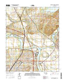 Northeast Muskogee 2016 topographic map thumbnail