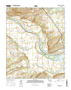 Muldrow SW 2016 topographic map thumbnail