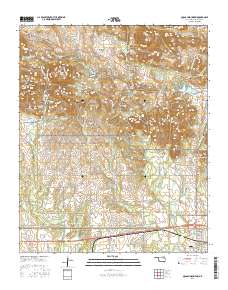 Quanah Mountain 2016 topographic map thumbnail
