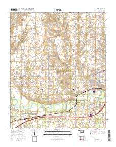 Sayre 2016 topographic map thumbnail
