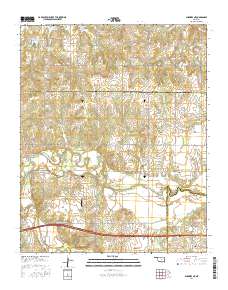 Shawnee NE 2016 topographic map thumbnail