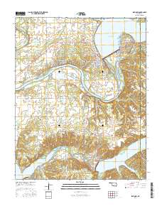 Spavinaw 2016 topographic map thumbnail