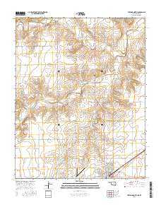 Texhoma North 2016 topographic map thumbnail