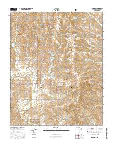 Strong City 2016 topographic map thumbnail