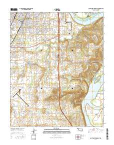 Southeast Muskogee 2016 topographic map thumbnail