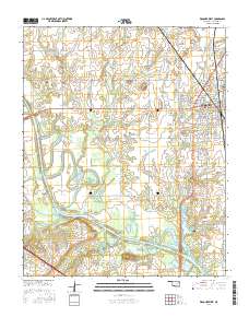 Wagoner West 2016 topographic map thumbnail