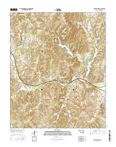 Wewoka West 2016 topographic map thumbnail