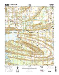 Wister 2016 topographic map thumbnail