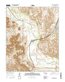 Waynoka West 2016 topographic map thumbnail
