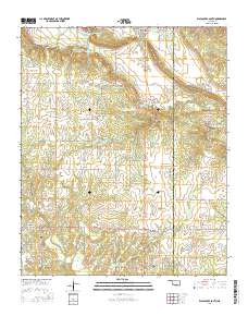 Wapanucka South 2016 topographic map thumbnail
