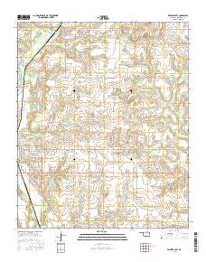 Waurika East 2016 topographic map thumbnail