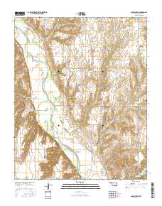 American Horse Lake 2016 topographic map thumbnail