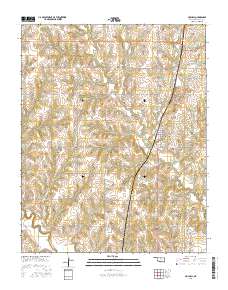 Mulhall 2016 topographic map thumbnail