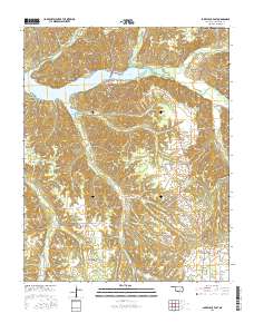 Lake Eucha East 2016 topographic map thumbnail