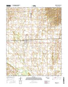 Mooreland 2016 topographic map thumbnail