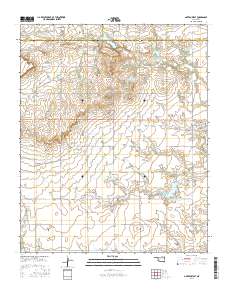 Gotebo West 2016 topographic map thumbnail