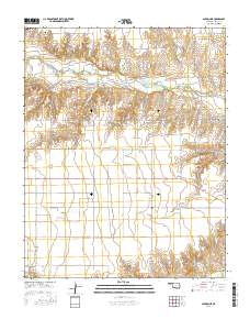 Guymon NE 2016 topographic map thumbnail