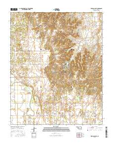 Watonga Lake 2016 topographic map thumbnail